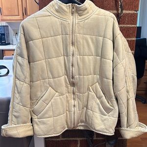 Free People Quilted Dolman Jacket